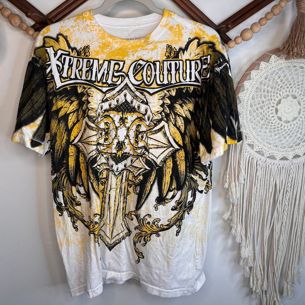 Xtreme Couture Affliction Siren Cross Wings Graphic T